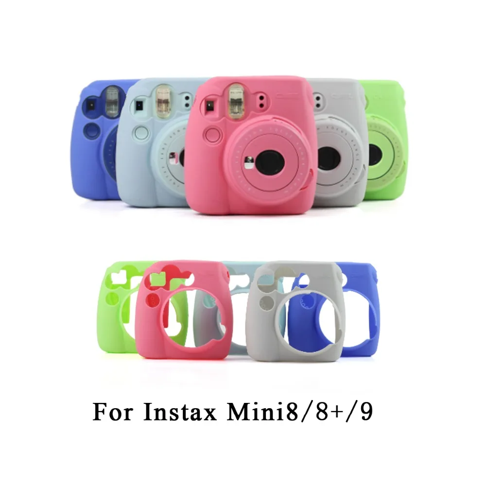 

Colorful Silicone Protective Cover Durable Shockproof Skin Protective Case For Fujifilm Instax Mini 9 Mini 8 Mini 8+ Camera