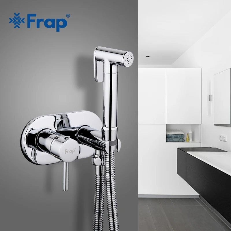 Günstig Frap Bidet Armaturen Messing Bad dusche wasserhahn bidet wc sprayer Bidet wc waschmaschine mixer muslimischen dusche ducha higienica F7505
