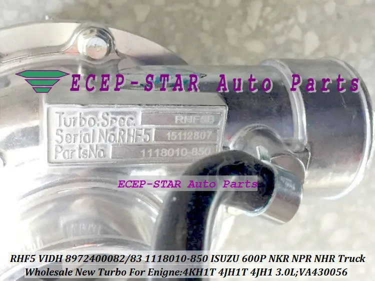 RHF5 VIDH VA430056 VC430056 1118010-850 8972400082 8972400083 Turbo For ISUZU 600P NKR NPR NHR Truck 4KH1T 4JH1T 4JH1 3.0L (5)