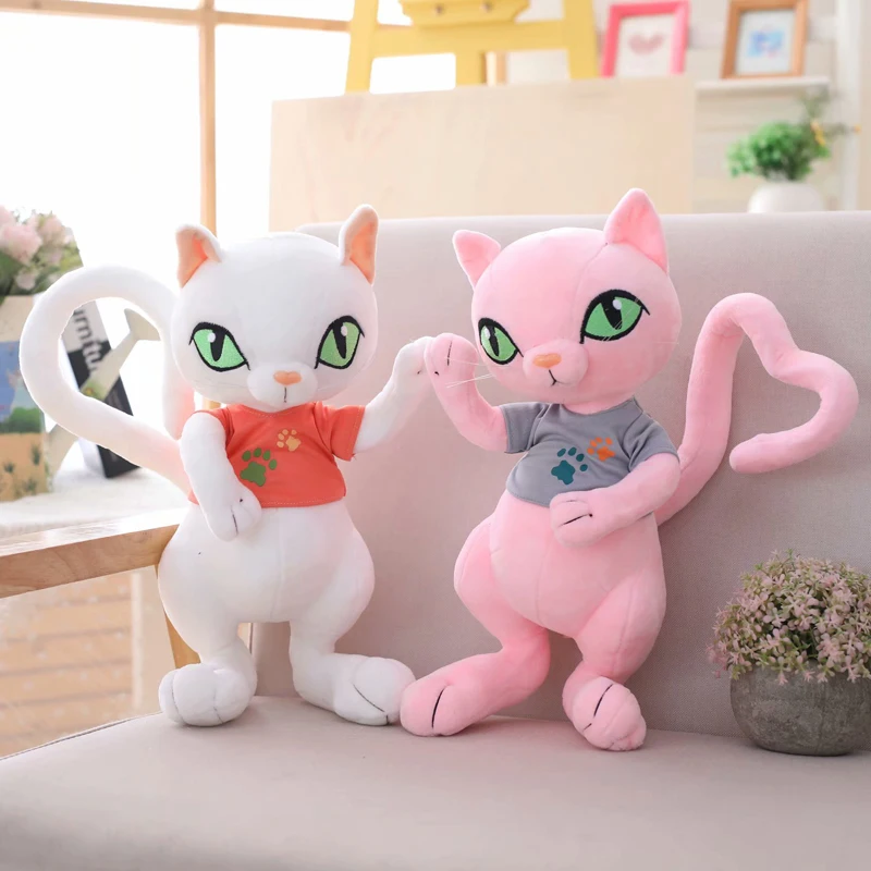 1 шт. 30 Вт 40 см Kawaii моделирование кошка плюшевая креативная игрушка плюшевое