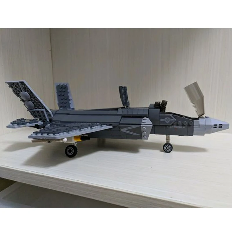 F35 боевик на поле битвы военные строительные блоки совместимые с 1ed армейским