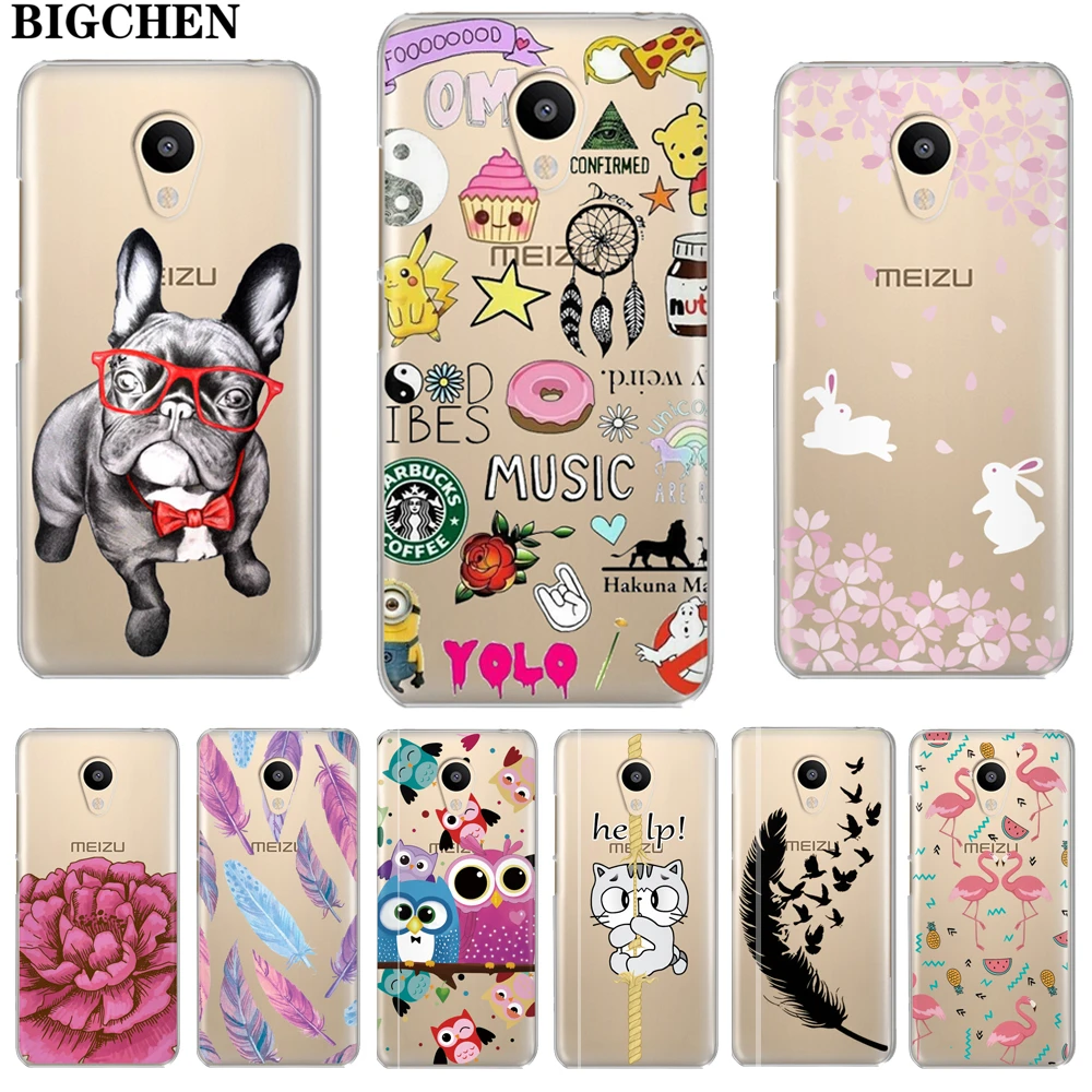 

BIGCHEN Soft TPU Cases For Meizu M5C M3S M5S M3 M5 M6 Note Cool Design Silicone Phone Cases For Meizu U10 U20 Pro 6 Back Cover