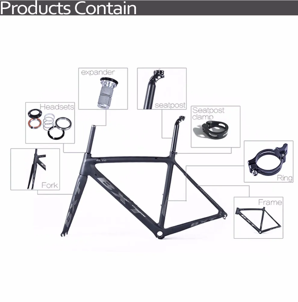 Clearance carbon road frame bicycles BXT 2017 DI2 V brake Road bike chinese carbon frames cycling bicycle frame with fork carbon road bike 11