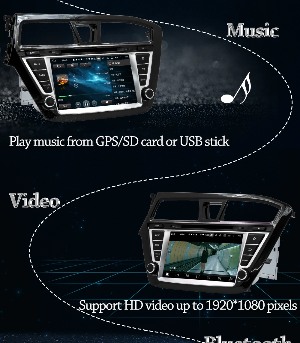 Discount Owtosin 2 din Android 9.0 Car DVD Radio For Hyundai I20 2014 2015 2016 2017 2018 Car GPS Navigation Autoradio 4GB RAM 32GB ROM 3