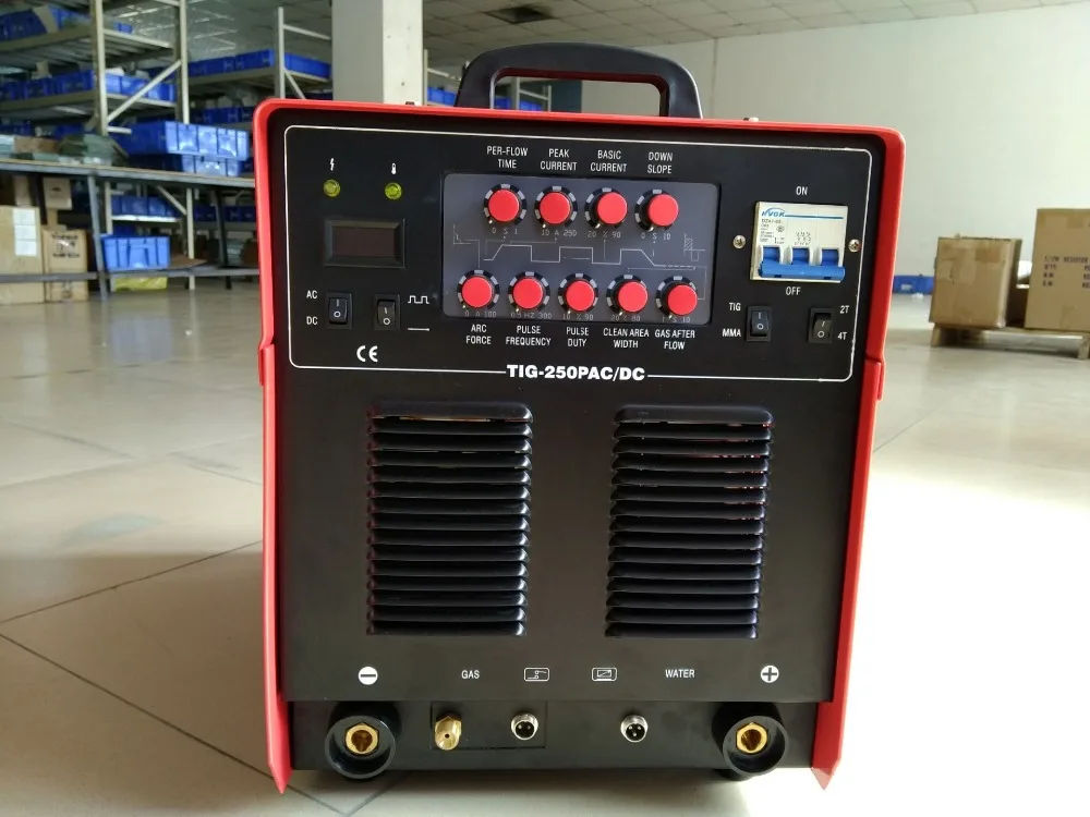 Сварочный аппарат алюминий TIG 250P AC DC сварочный переменного тока однофазный AC380 50/60