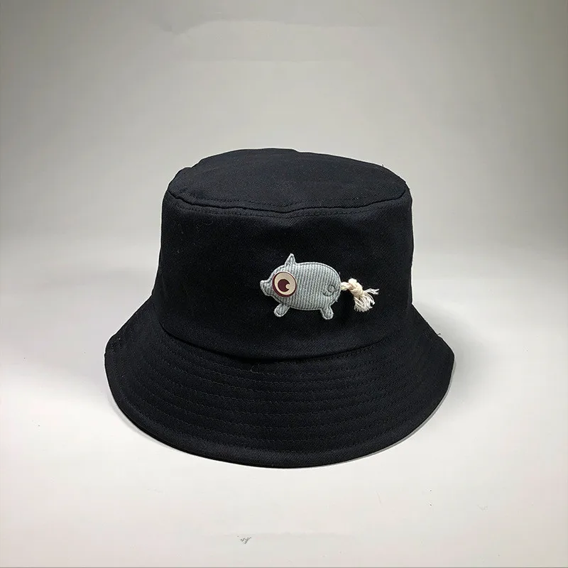 Шляпа женская мода рисунок из мультфильма Рыбацкая шляпа Открытый Зонтик для досуга крышка студент Кепка мужчин ведро шляпы солнца