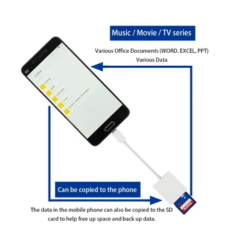 

Portable USB Type C USB-C to SD Card Reader Adapter Cable for Macbook Samsung Huawei Xiaomi Android Mobile Phone Tablet PC