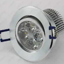 4 Вт светодиодный потолочный светильник лампа с креплением лампа матовый стеклянный объектив Теплый чистый белый