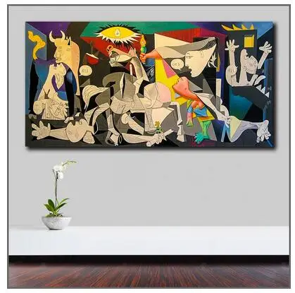 Полная квадратная Алмазная картина Wlong Pablo-Picasso-Guernica Pop Art Картина из страз вышивка Круглая Мозаика ремесла JS5104