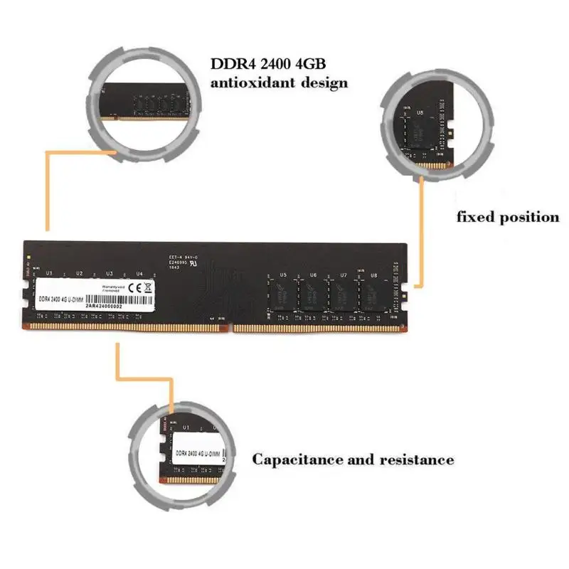 

4G 8G DDR4 2400MHZ RAM PC Memory Computer Desktop Module Fully Compatible System for Intel for AMD Motherboard