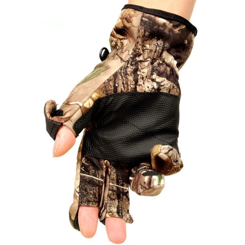 

Camouflage Outdoor Warm Bionic Windproof Waterproof Anti skid Hunt Movement Gloves Winter Men Touch Screen Mountain Climb Gloves
