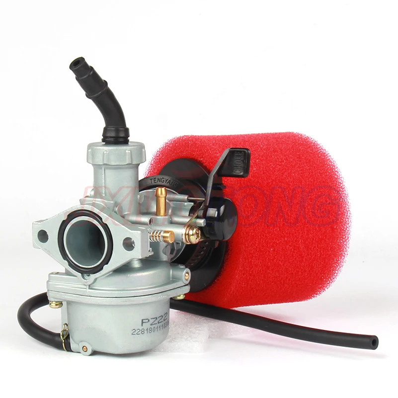 Карбюратор двигателя PZ22 22 мм и воздушный фильтр 38 для Keihin 125cc KAYO Apollo Bosuer XMoto Kandi