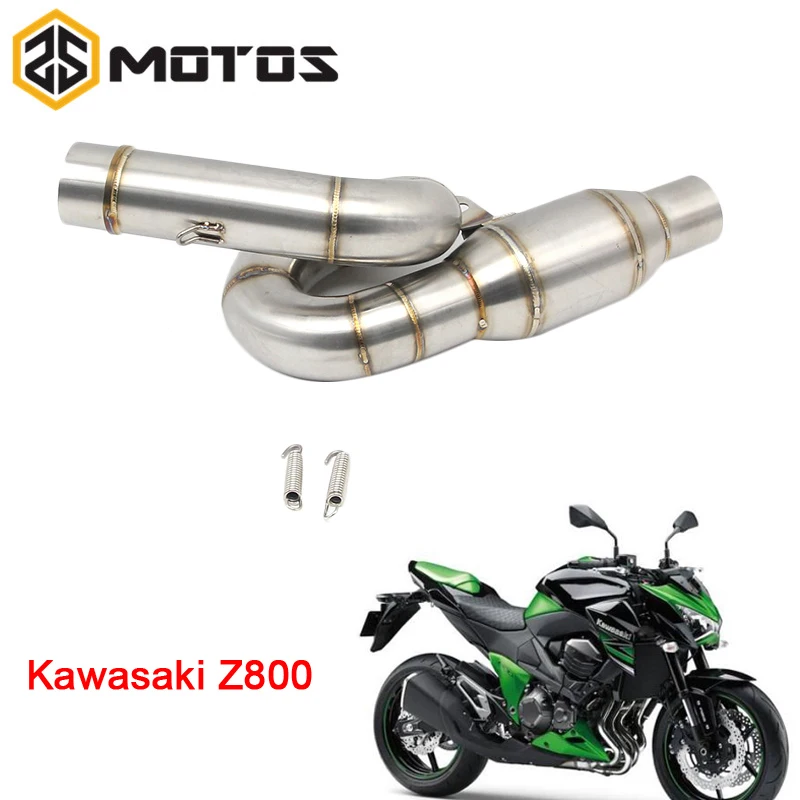 ZS MOTOS Z800 нержавеющая сталь мотоцикл модифицированный круглый глушитель