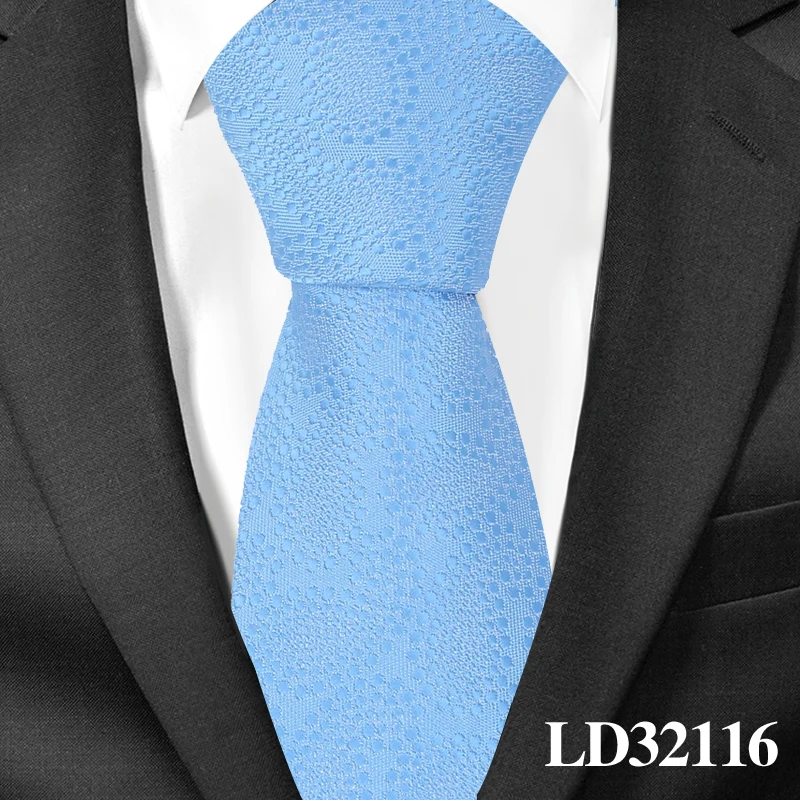Жаккардовый галстук для мужчин, полиэстеровый цветочный галстук для шеи, деловые свадебные костюмы, 7 см. Узкие галстуки, тонкий мужской галстук для взрослых Gravatas - Цвет: LD32116