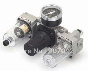 

1/4'' AC Air Filter Combination Triple Unit SMC Type AC2000-02 With Gauge