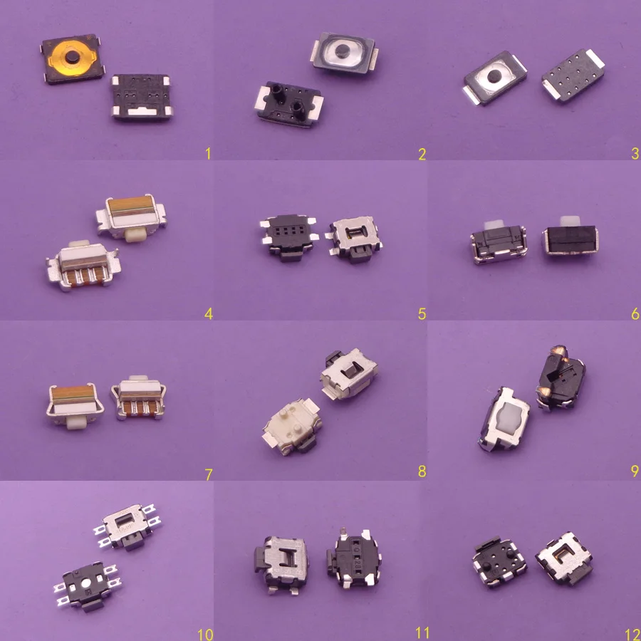

12model 60pcs/lot power button of the volume button switch shrapnel The key parts for mobile phone switch