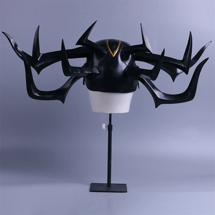 Тор 3 Ragnarok трейлер маска хелы Хелла Косплей латексный шлем Взрослый Хэллоуин Королева Маска