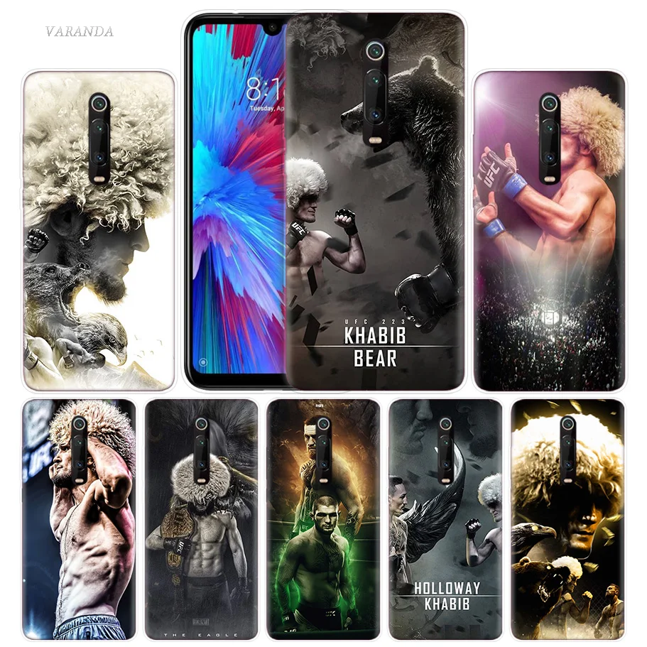 

Khabib Nurmagomedov Case for Xiaomi Redmi Note 7 7S K20 Y3 GO S2 6 6A 7A 5 Pro MI Play A1 A2 8 Lite Poco F1 Silicone Phone Bags
