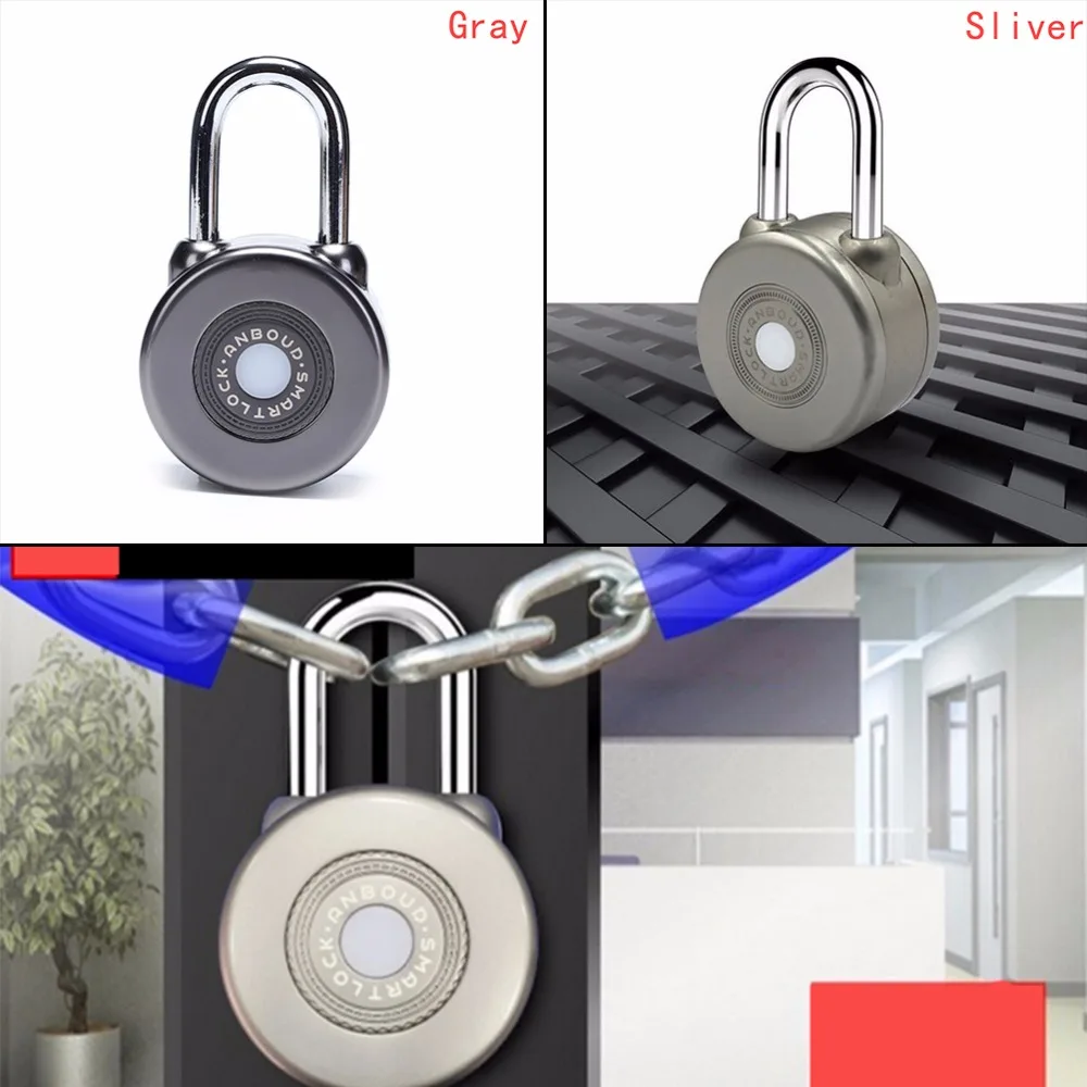 Wireless Bluetooth Smart Door Lock Waterproof APP Control Keyless Gate Bicycle Security Padlock Assortment
