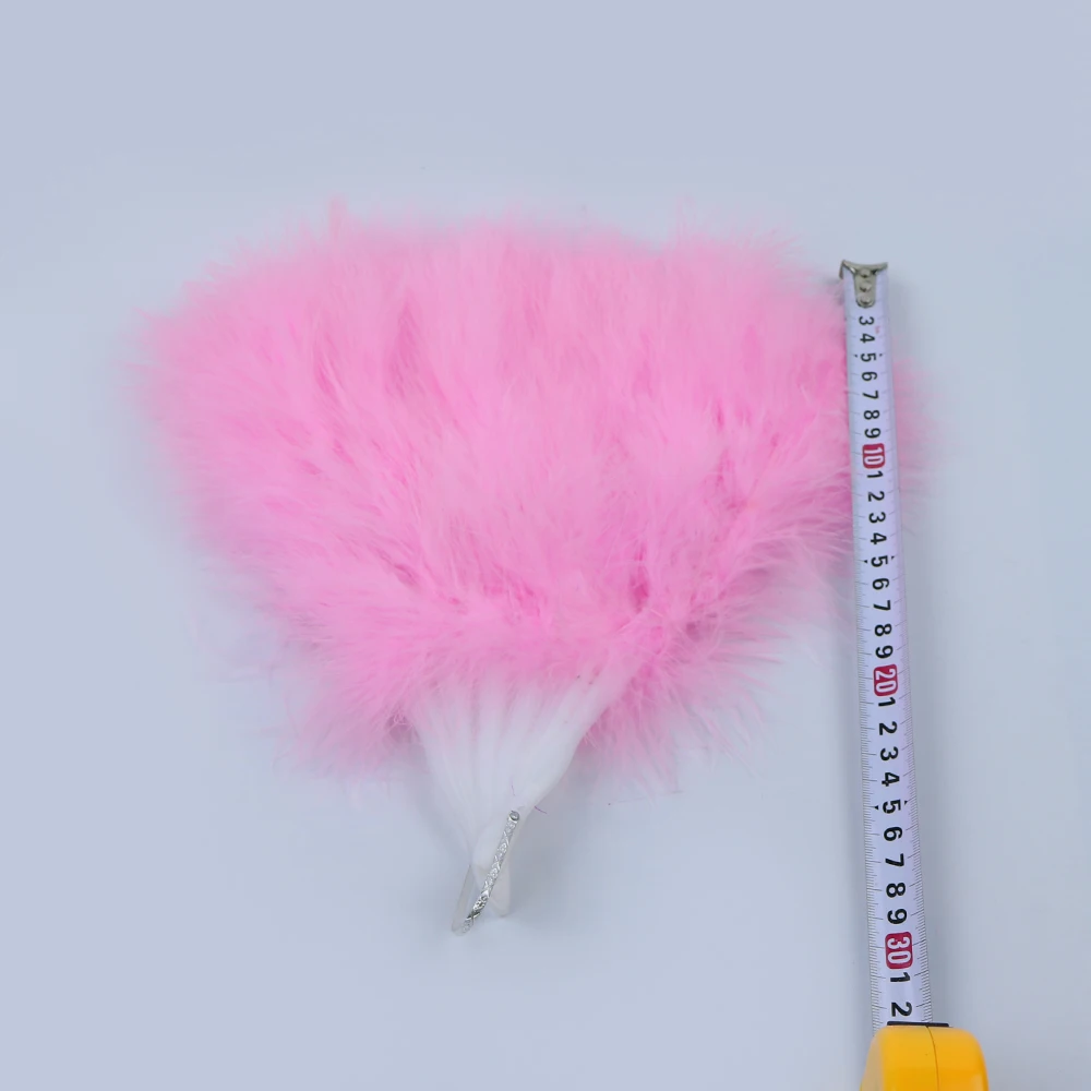 3 pink fluffy turkey fan 4