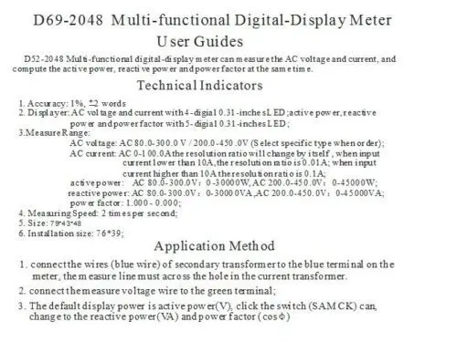 AC 110V 220V Цифровой 100A ватт измеритель мощности Вольт Амперметр Вольтметр 80-300V