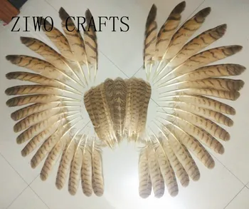 

wholesale 50 pcs / lot 25-37cm high quality natural owl feathers / DIY jewelry decoration