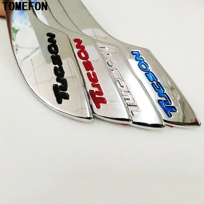 TOMEFON 2 шт. для Hyundai Tucson 2015 2016 2017 ABS хромированный или нержавеющая сталь боковое