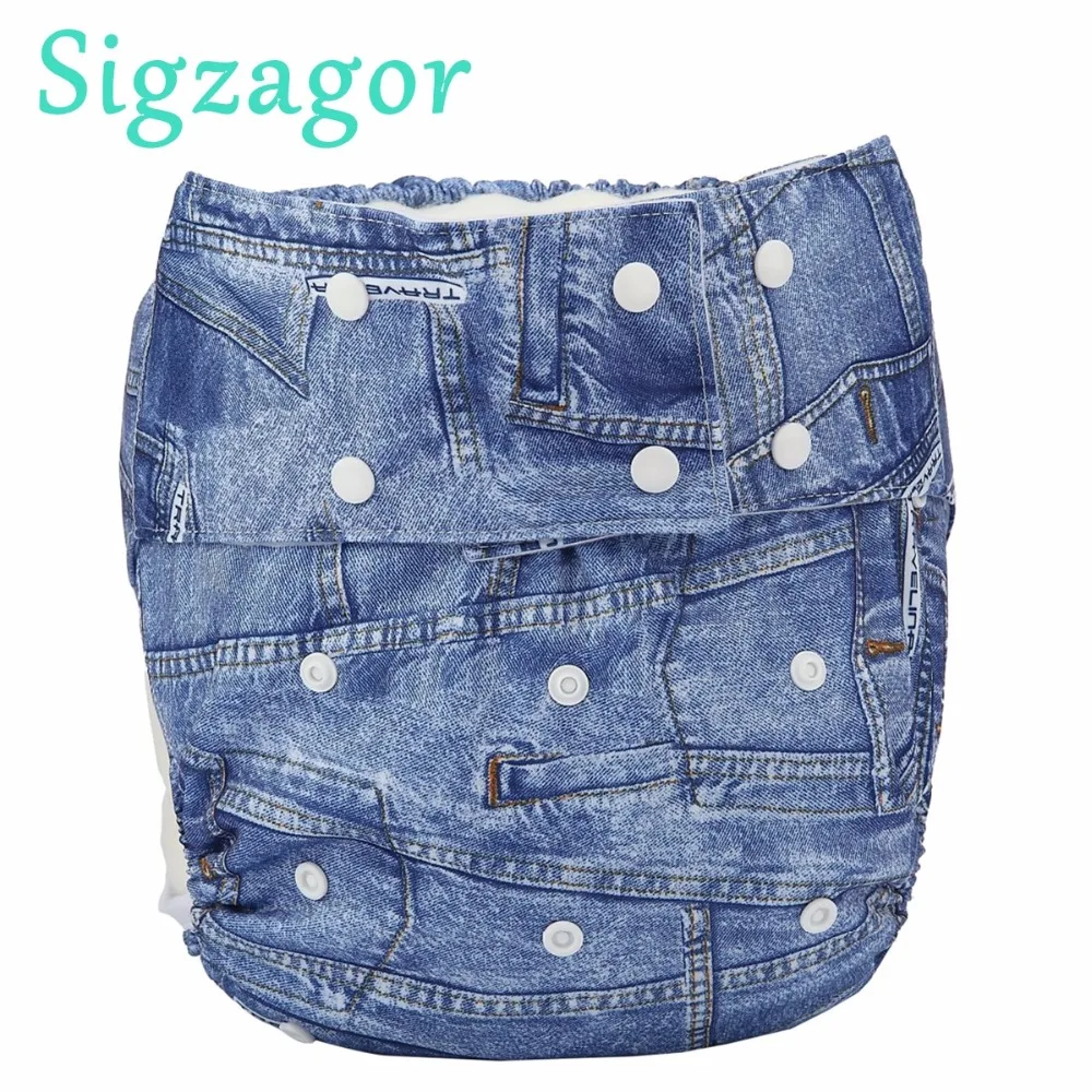 [Sigzagor] 1 XL взрослая Ткань подгузник мочи недержание карман Многоразовые вставки крюк и петля ABDL возраст играть от 26,7 дюйма до 50,4 дюйма