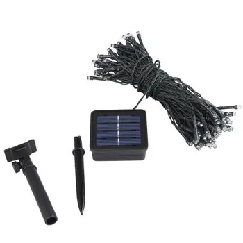 

100 LEDs White Light Strip Light Solar String lights for Garden 17 m