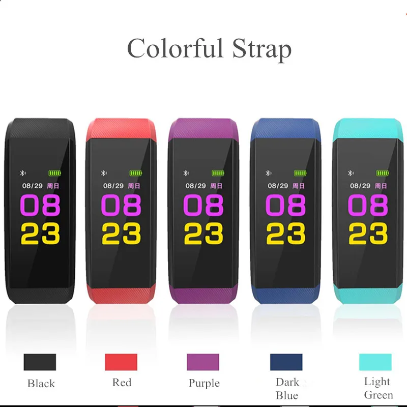 

M2Plus Smart WristBand Fitness Tracker Bracelet Heart Rate Blood Pressure Watch Pulse Meter Oxygen Incoming Call Sport Band