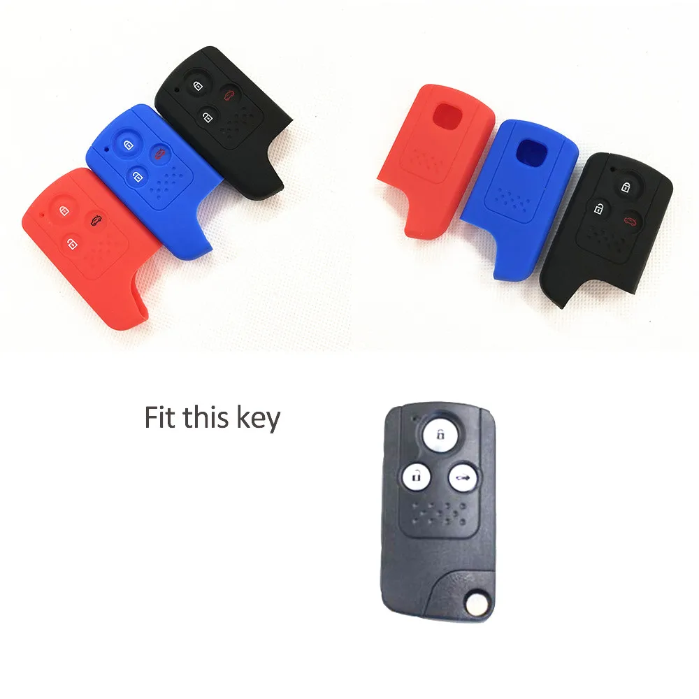Подходит для HONDA CIVIC ACCORD евро SILICONE ODYSSEY силиконовый 3B ключ дистанционный держатель