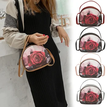 

Newly Ladies Print Handbag PU Leather Large Capacity Mobile Wallet Crossbody Bag MSJ99