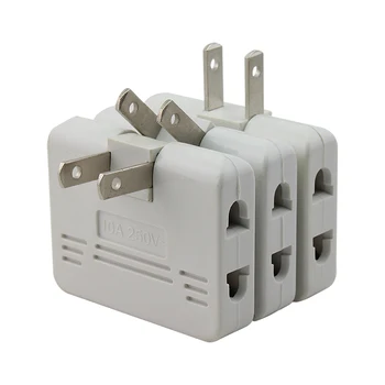 

3PCS Plug Mini Outlet Power Converter Rotate Charger Wall Socket Adapter Splitter Converter Socket One To Three Power Conversion