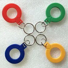 Процессор, брелки для ключей, FM1208-10 записываемых брелоков IC брелоков RFID keyfob теги ABS 100 шт./лот 7 K Процессор+ 1 K M1