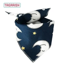

Baby Bibs Triangle Burp Cloths Cotton Bandana Apron for Newborn Feeding Star Moon 2018 New TREARISH