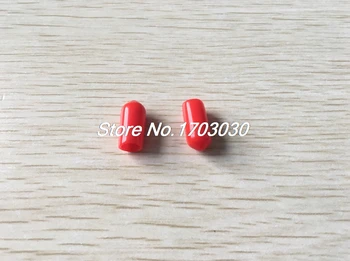

400 Pcs 6mm Inner Diameter Red PVC Slip Pipe End Caps Cover Fittings