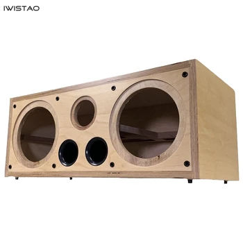 

IWISTAO 4-inch Double Bass plus Treble Center Speaker Empty Enclosure 5.1 Home theater 12L HIFI Audio DIY
