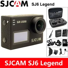 SJCAM SJ6 Легенда экшн камера 4 К Спорт DV Wi-Fi 30 м Водонепроницаемый 1080 P Ultra HD " Сенсорный экран notavek 96660 удаленных Cam экшен камера