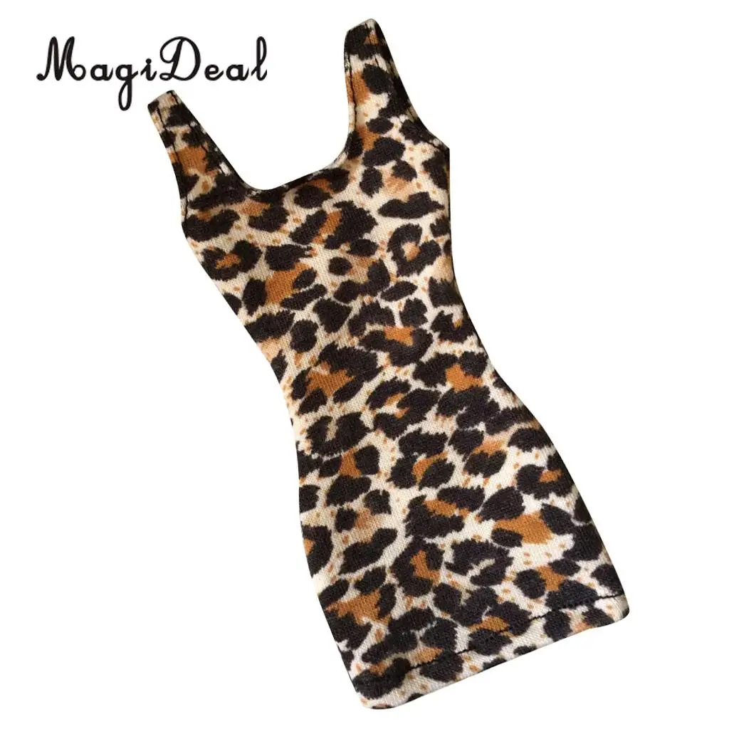 MagiDeal Fashion Cotton 1/6 Package Hip Vest Dress for 12 Inch Female Action Figure Body   Party Evening Clothes 4Colors