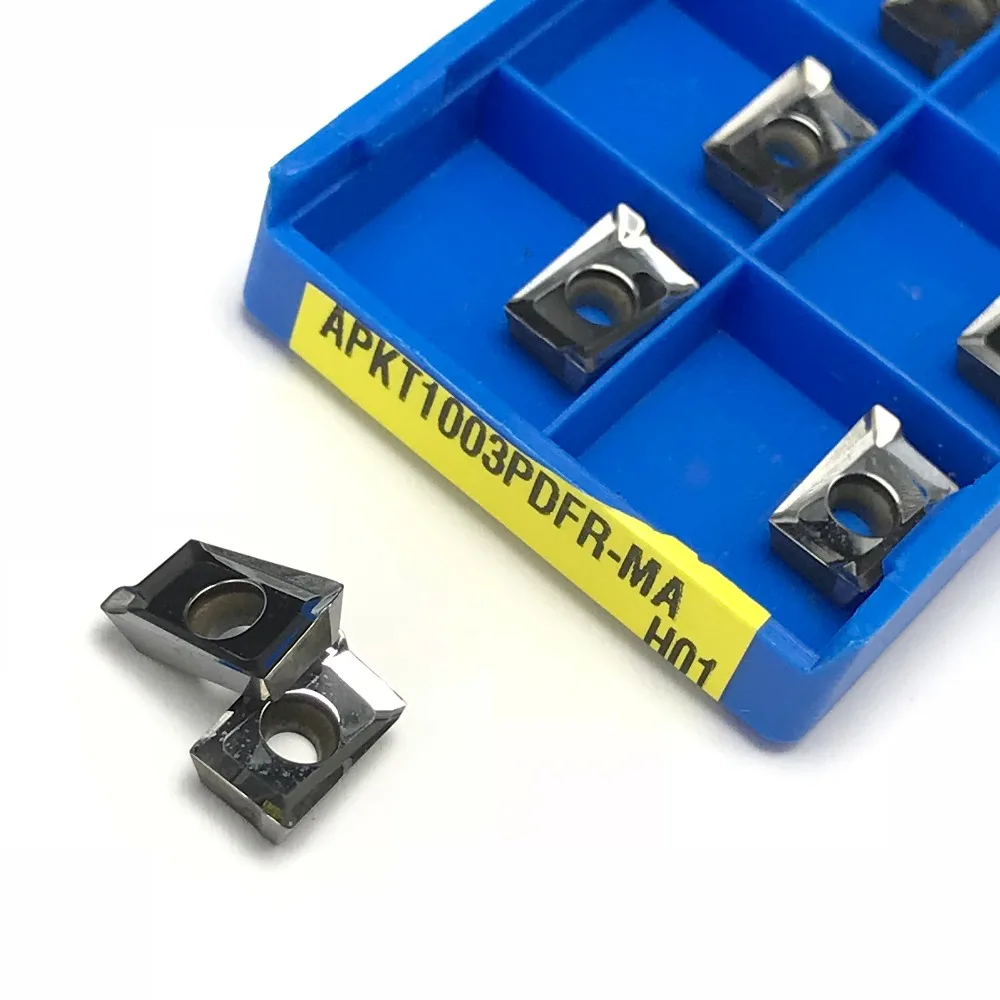 20PCS APKT1003 PDFR MA H01 Aluminum cutter blade Insert Cutting Tool turning tool CNC Tools AL