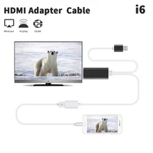 1080P Full HD Поддержка проектора с HDMI выходным интерфейсом I6 Plug And Play поддержка телефонных устройств подключение ТВ длина 2 м кабель