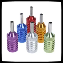 1 шт. 25 мм алюминиевый сплав татуировки ручки с набором винтов и трубки питания 6 цветов