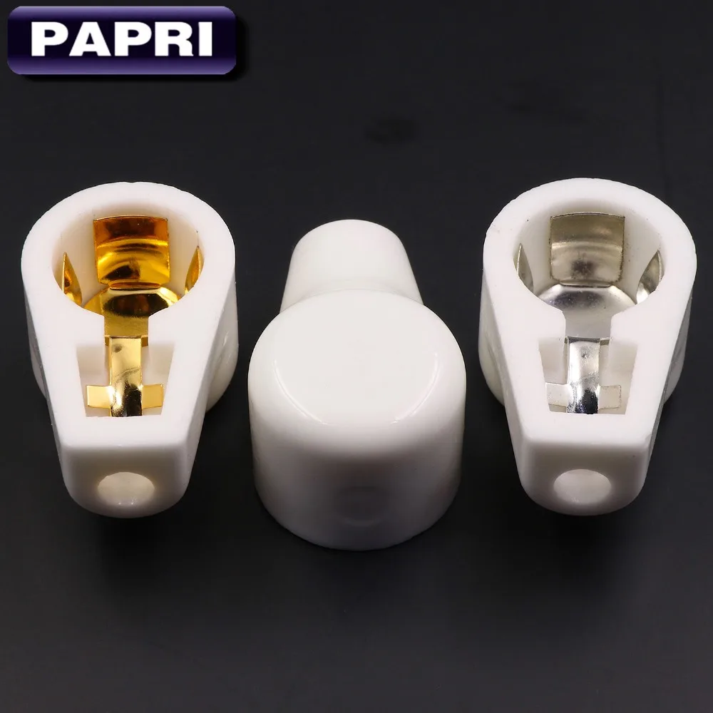 Buy PAPRI 2PCS Ceramic 14MM ANODE Gold Plated Vacuum Tube Cap/Grip Audio HIFI
