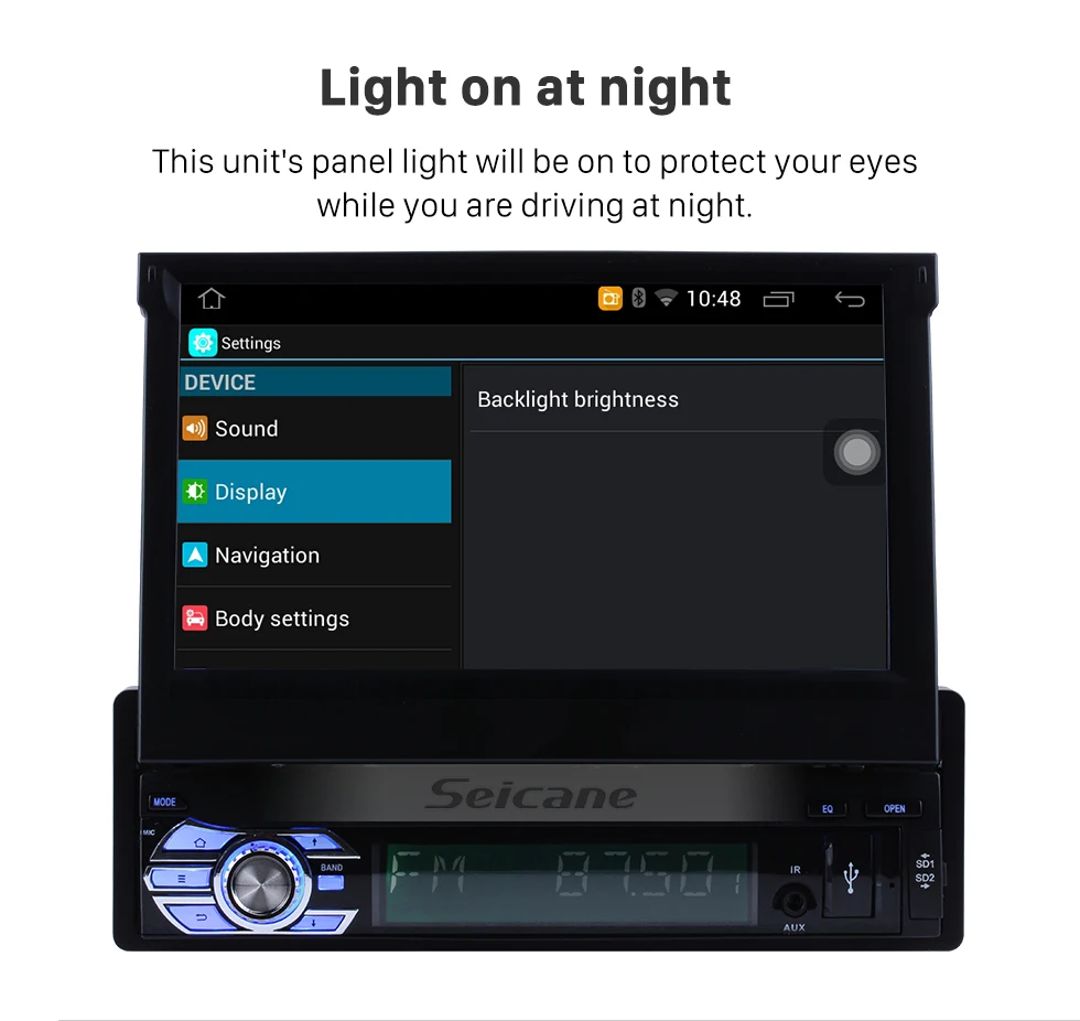 Best Seicane Universal 1 DIN Android 6.0 Car GPS Multimedia Navi Stereo Player for Nissan QASHQAI/X-TRAIL TOYOTA COROLLA Hyundai Kia 16
