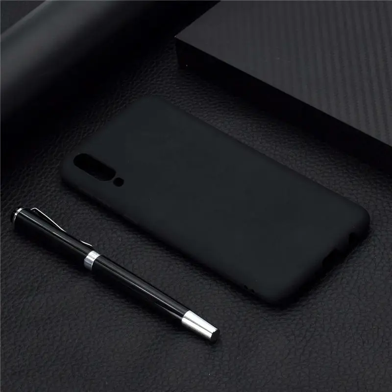 100 шт./лот для samsung Galaxy M10 M20 M30 A8S Note 10 Pro S10 5G Мягкий матовый прозрачный ТПУ силиконовый чехол - Цвет: Черный