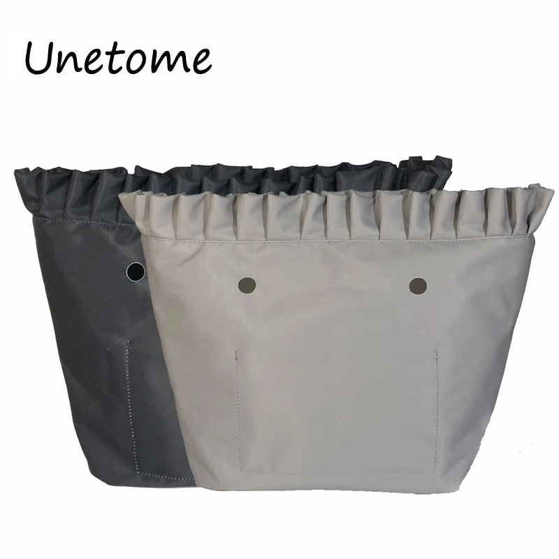 

Floral Border Waterproof Lining Solid Inner Zipper Pocket For Classic Mini Obag insert with inner coating for O bag women's bag