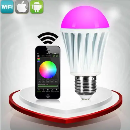 wifi remote switch RGBW hue light bulbs by wireless control by wifi control