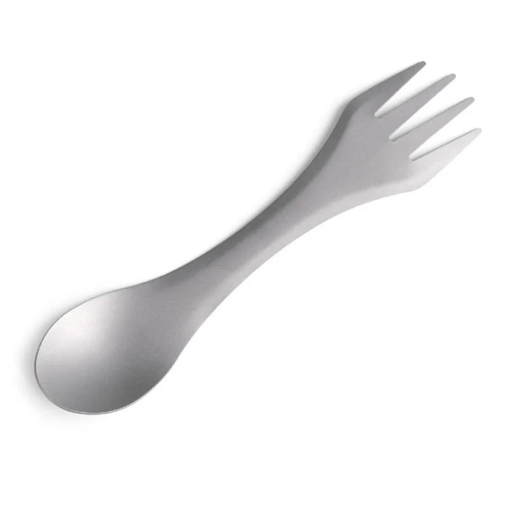 Ultralight Titanium Spoon Fork 2 IN 1 Spork Picnic Travel Camping