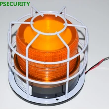 LPSECURITY водонепроницаемый 12VDC 24VDC мигающий светильник мигалка стробоскоп для гаражных ворот открывания двери школьный автобус(без звука