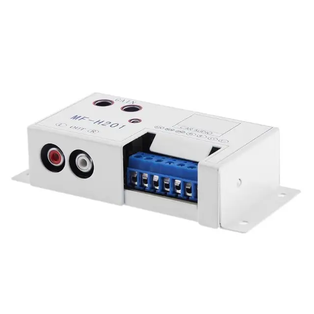Special Offers 1Pcs Car Stereo RCA Speaker Amplifier High to Low Level Converter Audio Filter Audio Impedance Converter Car Styling Amplifiers Special Offers 1Pcs Car Stereo RCA Speaker Amplifier High to Low Level Converter Audio Filter Audio Impedance Converter Car Styling Amplifiers